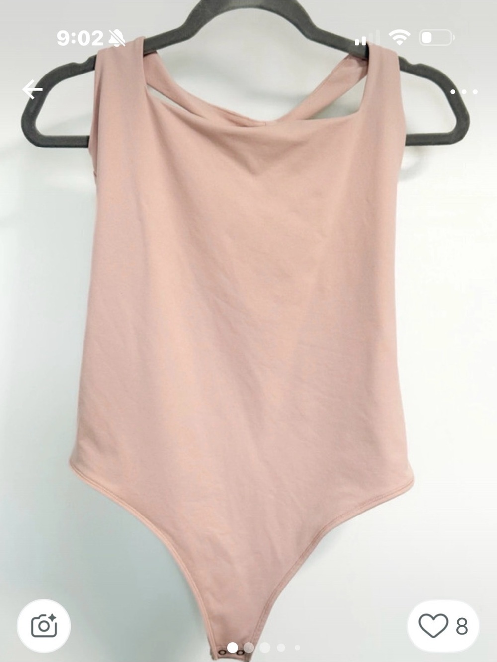 Abercrombie & Fitch Dusty Rose halter bodysuit